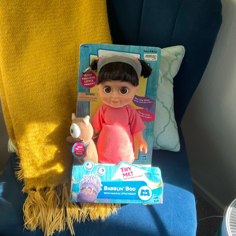 Original Disney Monsters, Inc. Boo doll with Mikey doll